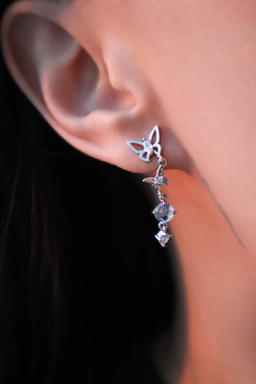 Kelebek Dangle Küpe