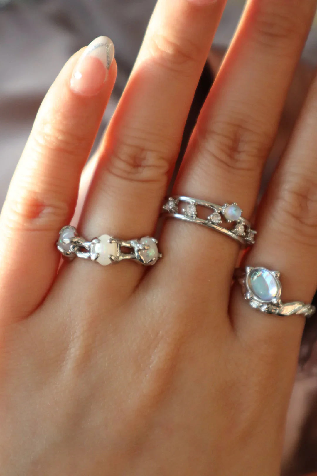 Işıltılı Dalga Yüzük