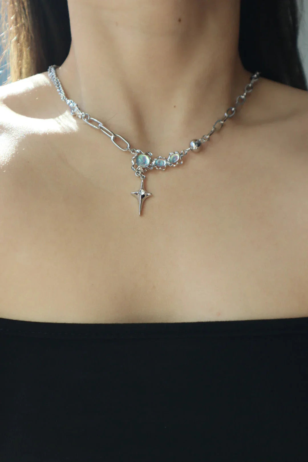 Opal Yıldız Kolye